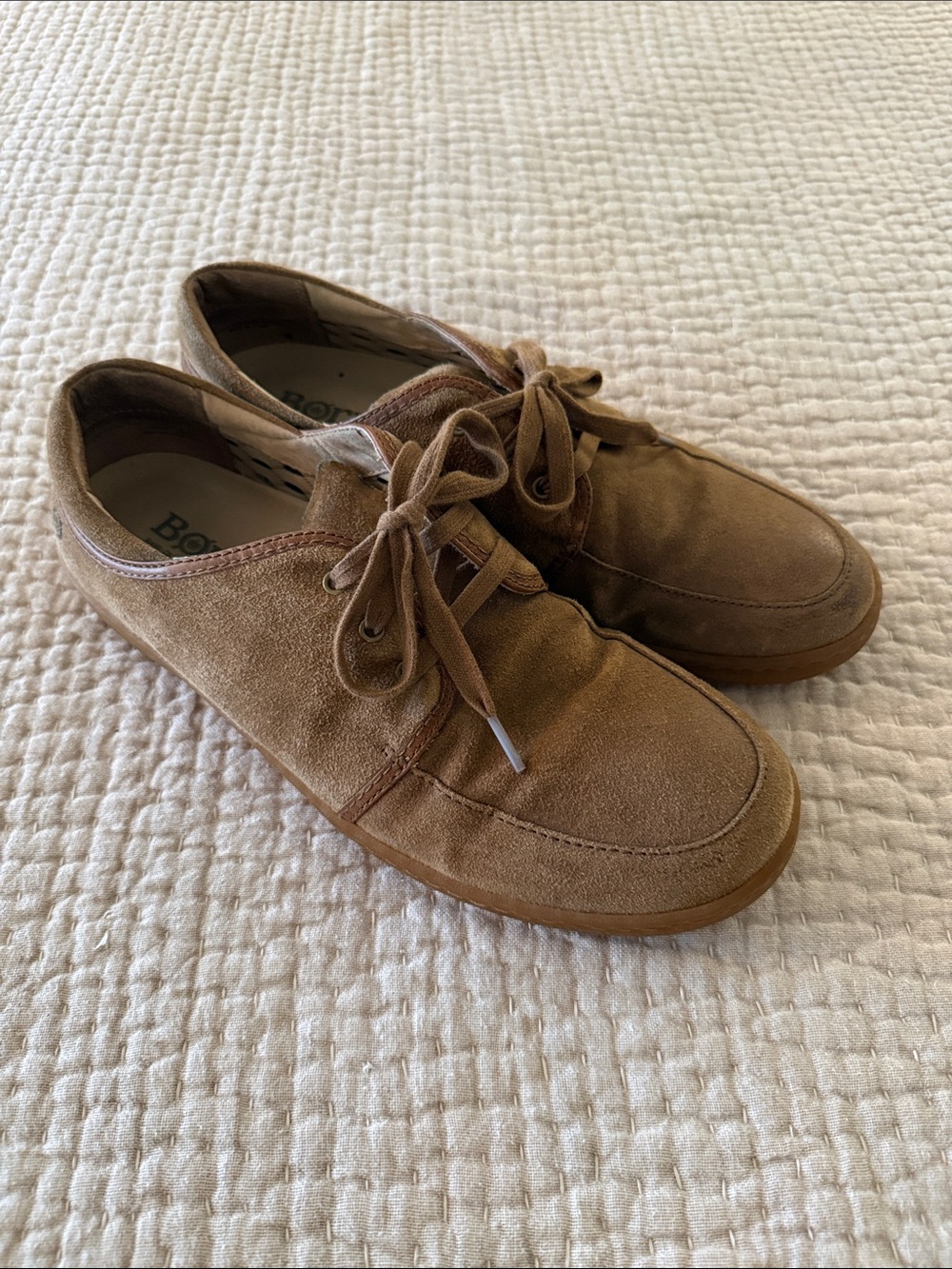 Born Men's Suede Shoes in Tan Brown